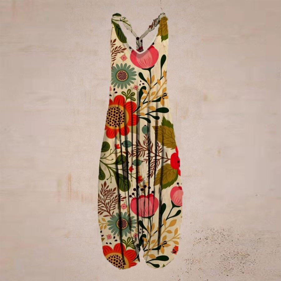 Sunflower Ethnic Print Harun Suspender Pants